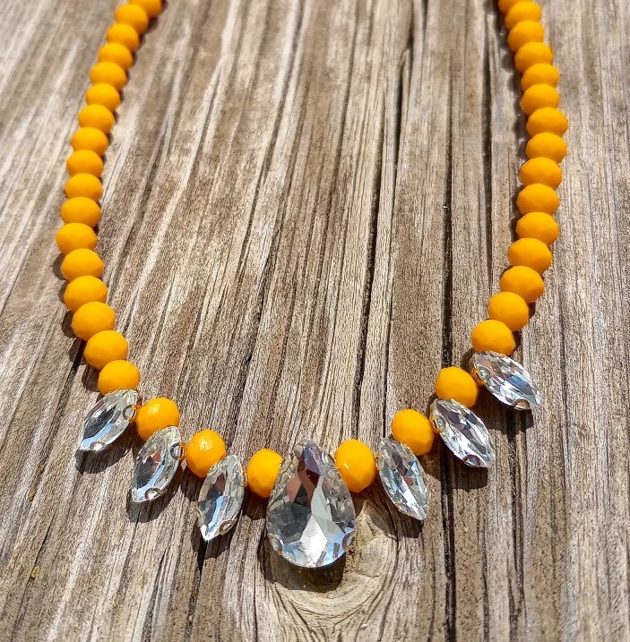 Dark Yellow Summer Necklace
