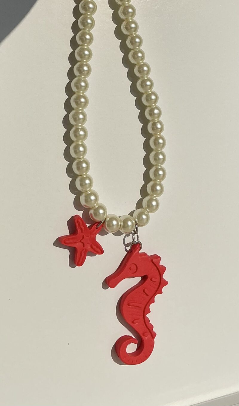 Seahorse Pearl Summer Necklace